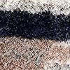 7' X 9' Gray And Black Strokes Area Rug