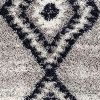 4' X 6' Gray And Navy Boho Chic Area Rug