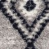 7' X 9' Gray And Navy Boho Chic Area Rug