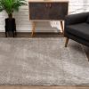 4' X 6' Ivory Modern Solid Shag Area Rug
