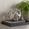 Silver Resin Antler Shaped Sculpture