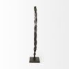 Black Metal Braided Sculpture
