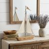 Petite Wooden Sailboat Decor Piece