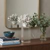 10" White Contempo Coral And Glass Sculpture