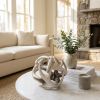 Petite White Resin Antler Shaped Sculpture