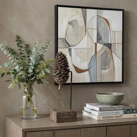 Petite Brown Resin Pinecone Shaped Decor Piece