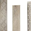 Set Of Three Gold Abstract Metal Cutout Tabletop Decor Pieces