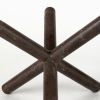 5" Brown Rustic Metal X Decorative Tabletop Sculpture