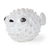 Off White Puffer Fish Sculpture