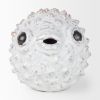 Off White Puffer Fish Sculpture