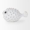 Off White Puffer Fish Sculpture