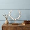 Petite White Beaded Sculpture