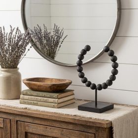 Petite Black Beaded Sculpture
