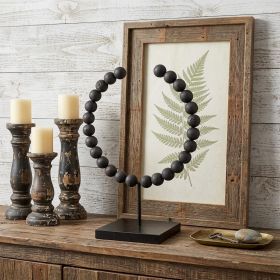 Black Beaded Sculpture