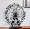 Black Metal London Eye Sculpture