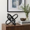10" Black Metal Chain Link Tabletop Sculpture