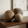 Set Of Three Wooden Spheres