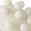 6" Ivory Knobby Nubs Resin Sphere