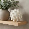 6" Ivory Knobby Nubs Resin Sphere