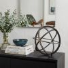 Jumbo Black Metal Circular Decorative Object
