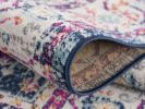 15' Runner Blue and Ivory Oriental Runner Rug