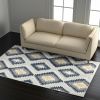 5' X 7' Blue Ikat Kilim Area Rug