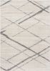12' X 18' Gray Geometric Washable Non Skid Area Rug
