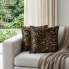 18" X 18" X 5" Gold And Chocolate Quattro  Pillow 2 Pack