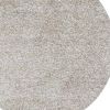 8' Round  Polyester Ivory  Heather Area Rug
