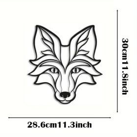 CIFbuy Gothic Fox Metal Wall Art Vintage Iron Animal Silhouette Dark Academia Rustproof, Halloween, Hanging Plaque Unique Gift, for Teens Housewa (Option: 87541693)