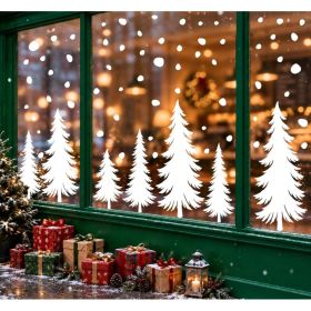 Christmas Window Clings 8 Sheets, Removable Holiday Window Stickers For Christmas Tree, Home, Glass Doors And Party Decor (Option: Multi)