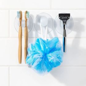 3pc Suction Bath Set: Microfiber, Machine Washable, Non-Slip Backing (Option: 3pcs)