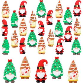 30-Piece Mini Christmas Gnome Figurines, Tiny Santa Ornaments (Option: Multi)