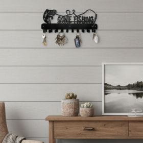 CIFbuy Heavy Duty Wall Mounted Metal Hook Rack, Rustic Farmhouse Entryway Coat Organizer, Space-Saving Hanging Storage for Coats Hats Bags, Versa (Option: 70221360)