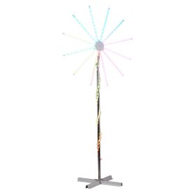 8.3FT Lighted Firework Light with Stand Christmas Decorations, Lighted Holiday Decor with 180 RGB LED Lights, APP Control & Remote Control, for X (Option: 32704267)