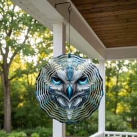 CIFbuy 10 Inch Handcrafted Cat Mandala Wind Chime Weather-Resistant Boho Floral Metal Decor, for Garden Patio Soothing Outdoor, Hanging Ornament (Option: 79360248)