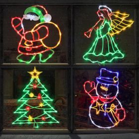 16 Inch Christmas Window Silhouette Lights (Option: Multi)
