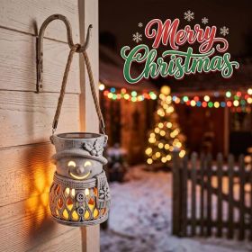 Solar-Powered Outdoor Christmas Lantern, Waterproof Hanging Decorative Light For Garden, Porch, Patio, And Holiday Gift Giving (Option: White)