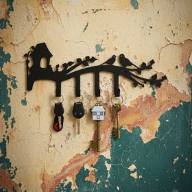 CIFbuy Vintage Wood Wall Mounted Coat Rack 4 Hooks Farmhouse Entryway Organizer for Jackets, Jackets Hats, Keys Rustproof Hallway Mudroom, Decor (Option: 46845042)