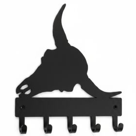 CIFbuy 6 Pack Industrial Black Metal Wall Hooks Heavy Duty Space Saving Storage Organizer, Organizer for Entryway, Hallway Kitchen Modern Farmhou (Option: 18419233)