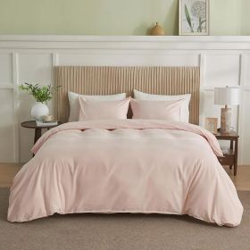 Serta Simply Clean Solid Duvet cover  King (Color: Pink, size: queen)