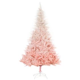 6ft Unlit Spruce Artificial Christmas Tree With Realistic Branches And 800 Tips, Pink (Color: Pink-1000x220x240 mm)