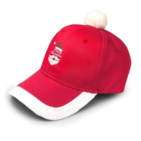 Merry Christmas Hat Unisex -Adult Vintage Adjustable Santa Baseball Cap (Option: A)