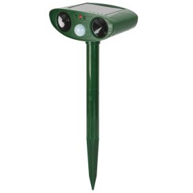 1Pc Solar Ultrasonic Animal Repeller PIR Motion Sensor Animal Repellent Chaser IPX4 Waterproof For Farm Garden Yard To Drive Raccoon Squirrel Rat (Option: STANDARD)
